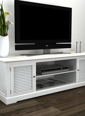 vidaXL Tv-meubel hout wit