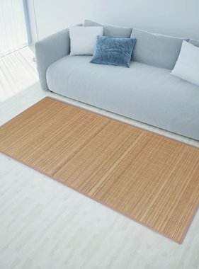 vidaXL Rechthoekige bamboe mat 80 x 300 cm (Bruin)