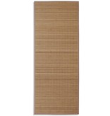 VidaXL Rechthoekige bamboe mat 80 x 200 cm (Bruin)