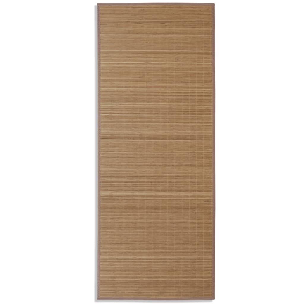 VidaXL Rechthoekige bamboe mat 80 x 200 cm (Bruin)