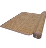 vidaXL Rechthoekige bamboe mat 80 x 200 cm (Bruin)