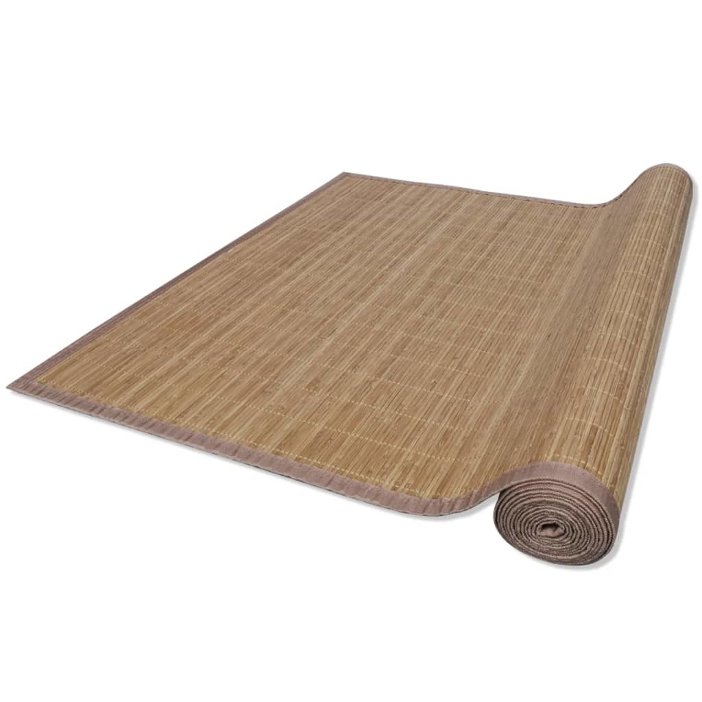 vidaXL Rechthoekige bamboe mat 80 x 200 cm (Bruin)