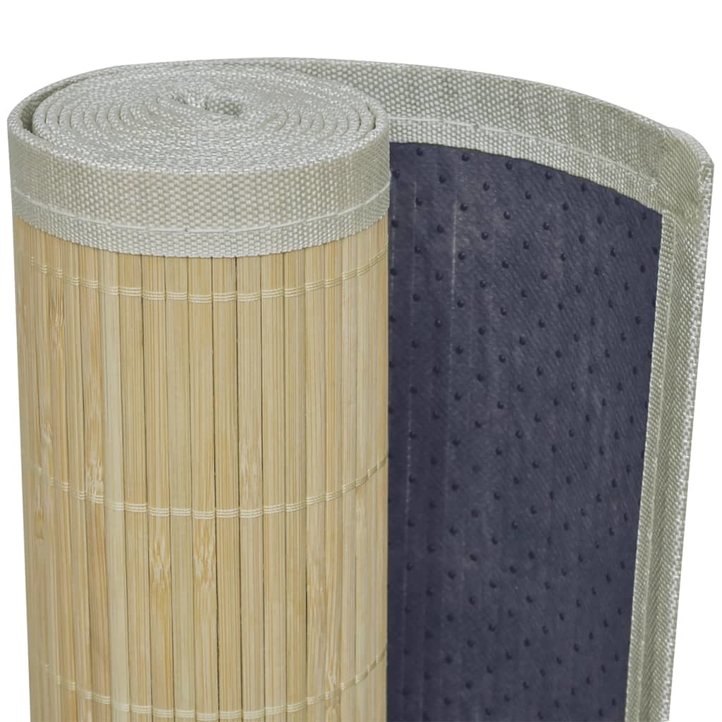 vidaXL Rechthoekige bamboe mat 120 x 180 cm (Neutraal)
