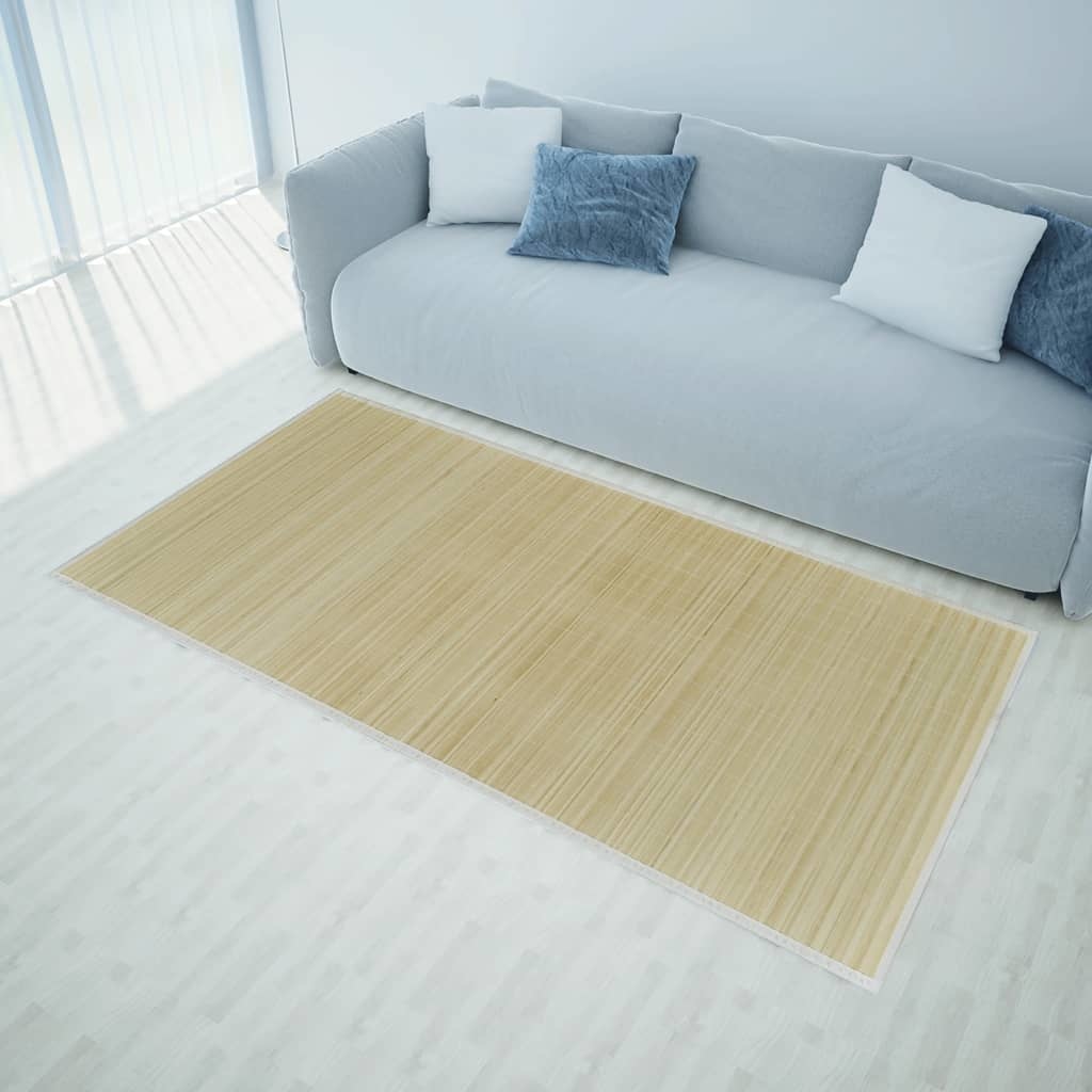 vidaXL Rechthoekige bamboe mat 80 x 300 cm (Neutraal)