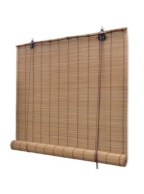 vidaXL Rolgordijn Bamboe 80 x 160 cm (Bruin)