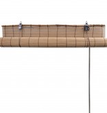 VidaXL Rolgordijn Bamboe 80 x 160 cm (Bruin)