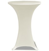 VidaXL Statafelhoes Stretch Ø60cm Crème (2 stuks)