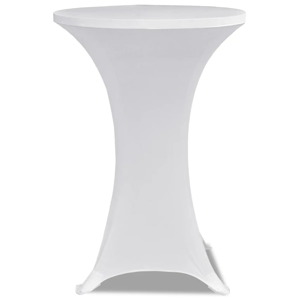 VidaXL Statafelhoes Stretch Ø60cm Wit (2 stuks)