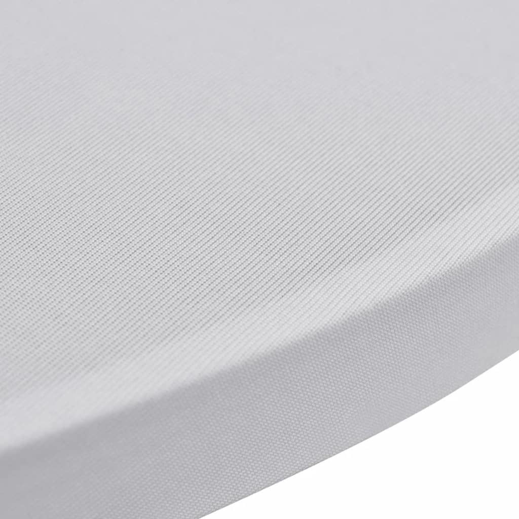VidaXL Statafelhoes Stretch Ø60cm Wit (2 stuks)