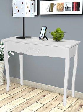 VidaXL Bijzettafel wit