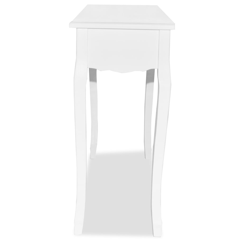 VidaXL Bijzettafel wit