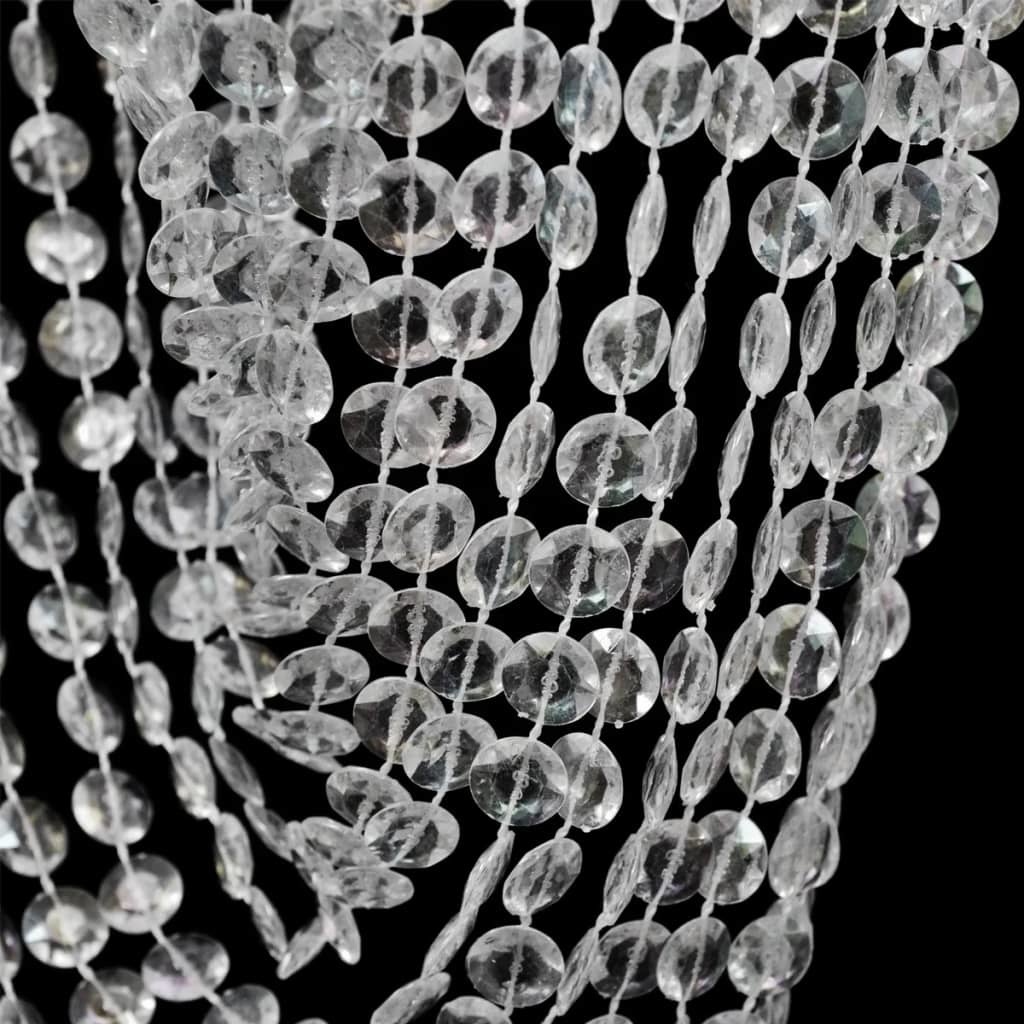 vidaXL Kroonluchter met kristallen 22 x 58 cm