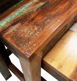 VidaXL Bijzettafeltjesset vintage-stijl gerecycled hout 3-delig