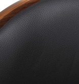 VidaXL Barkruk gebogen hout en kunstleer