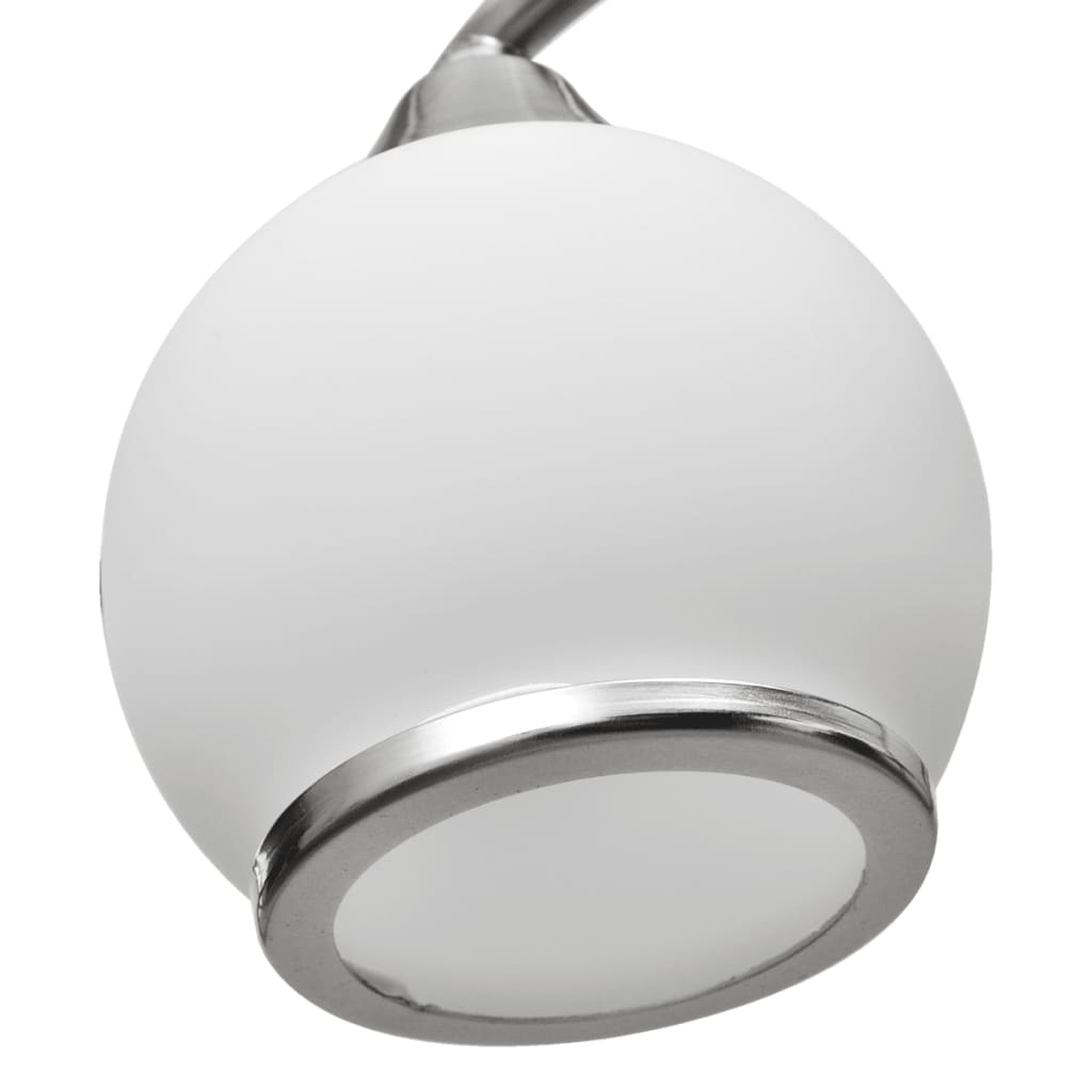 VidaXL Plafondlamp met glazen kappen + golvende rail