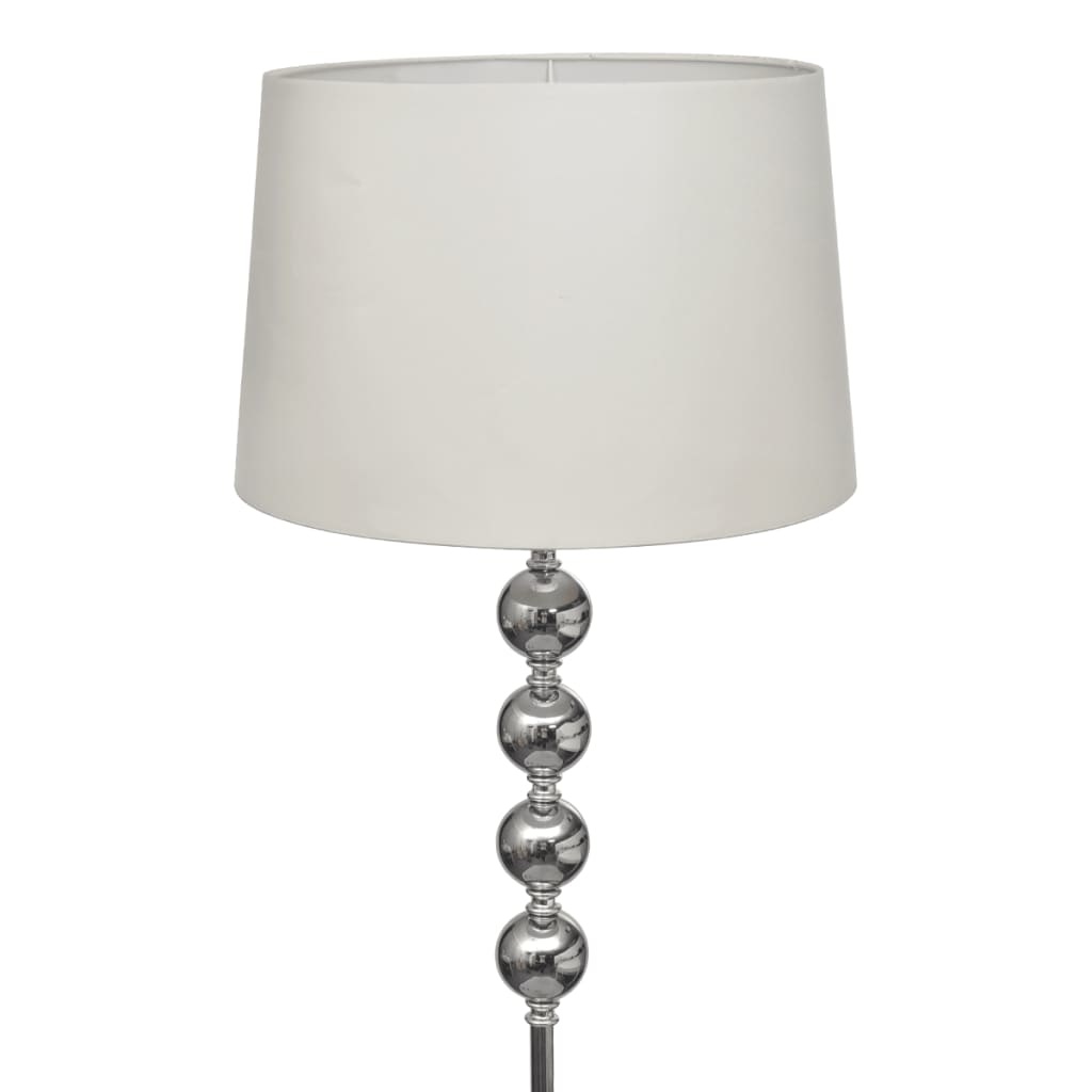 vidaXL Vloerlamp met hoog standaard en 4 ballen wit