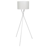 VidaXL Vloerlamp inclusief lampenkap wit