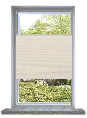 VidaXL Plisséjaloezie 60x125 cm crème