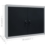 VidaXL Werkbank met vier wandpanelen en twee kasten