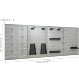 VidaXL Werkbank met vier wandpanelen en twee kasten