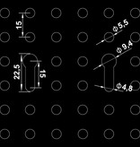 VidaXL Werkbank met vier wandpanelen en twee kasten
