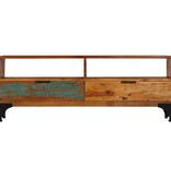 vidaXL Tv-meubel 118x35x45 cm massief gerecycled hout
