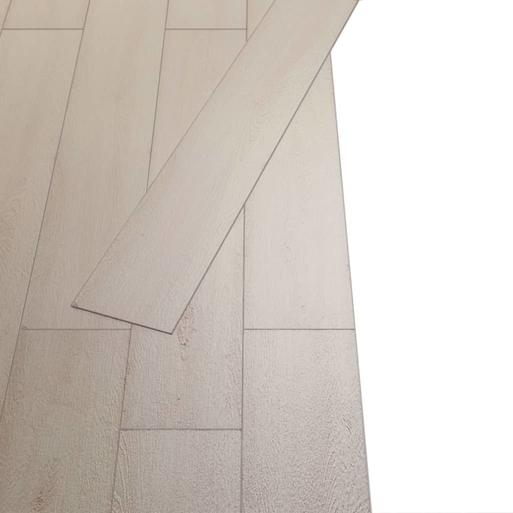 VidaXL Vloerplanken zelfklevend 5,02 m² 2 mm PVC klassiek wit eiken