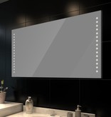 vidaXL Badkamerspiegel met LEDs 100x60 cm