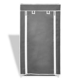 vidaXL Stoffen schoenenrek met hoes 58 x 28 x 106 cm zwart