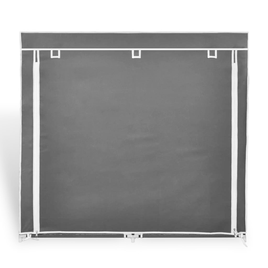 vidaXL Schoenenkast met hoes 115x28x110 stof zwart