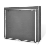 vidaXL Schoenenkast met hoes 115x28x110 stof zwart