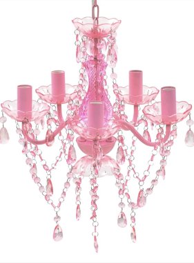 VidaXL Kroonluchter Kristal Roze