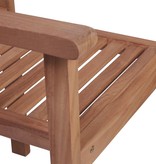 VidaXL Tuinstoelen stapelbaar 8 st met kussens massief teakhout