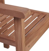 VidaXL Tuinstoelen stapelbaar 8 st met kussens massief teakhout