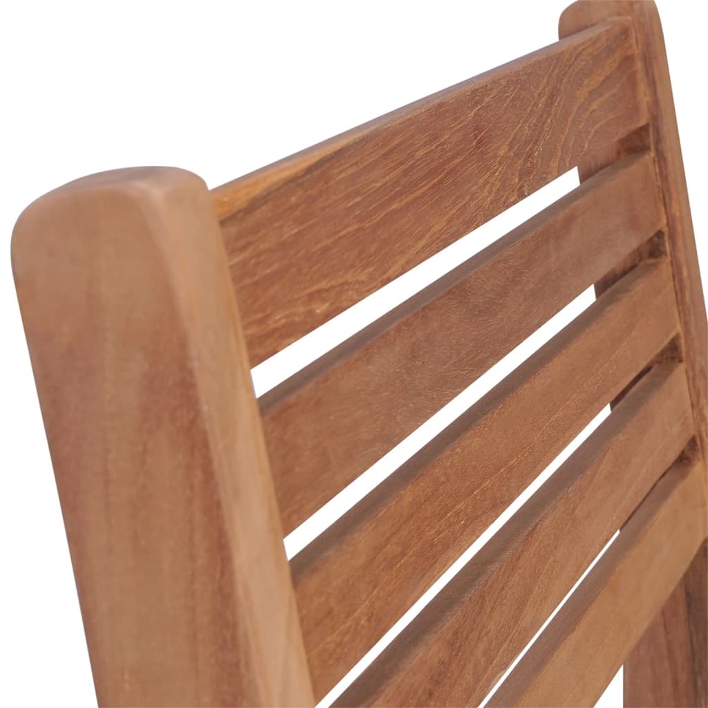 VidaXL Tuinstoelen 8 st stapelbaar massief teakhout