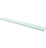 vidaXL Schappen 2 st 110x12 cm glas transparant