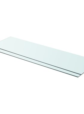 vidaXL Schappen 2 st 90x25 cm glas transparant