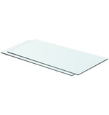 vidaXL Schappen 2 st 60x25 cm glas transparant