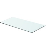 vidaXL Schappen 2 st 60x25 cm glas transparant