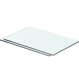 vidaXL Schappen 2 st 40x20 cm glas transparant