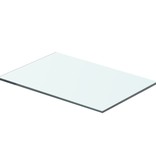 vidaXL Schappen 2 st 40x20 cm glas transparant