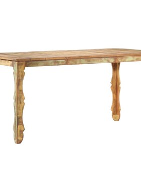 VidaXL Eettafel 160x80x76 cm massief gerecycled hout