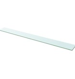 vidaXL Wandschap transparant 110x12 cm glas