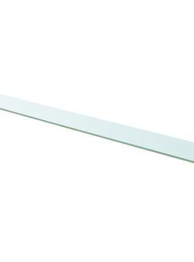 vidaXL Wandschap transparant 110x12 cm glas