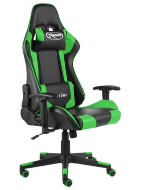 VidaXL Gamestoel draaibaar PVC groen