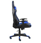 vidaXL Gamestoel draaibaar PVC blauw