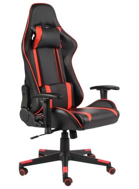 VidaXL Gamestoel draaibaar PVC rood