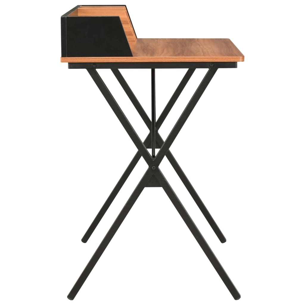 vidaXL Bureau 80x50x84 cm zwart en bruin