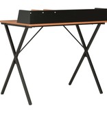 vidaXL Bureau 80x50x84 cm zwart en bruin