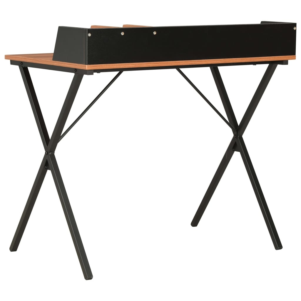 VidaXL Bureau 80x50x84 cm zwart en bruin